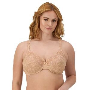 Bali Lace Desire Full-Figure Underwire Bra DF6543 Champagne Color Size 40DDD NWT